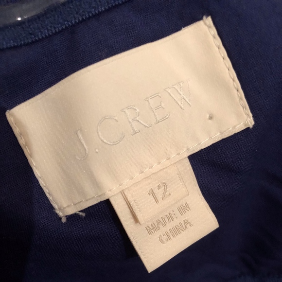 J CREW silk strapless zip back blue maxi dress - Picture 2 of 8